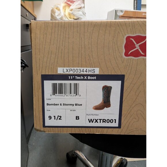 Twisted X Women' 11" Tech X Western Boots- Broad Square Toe- Ginger 9.5 - Picture 6 of 6